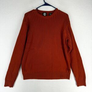Timberland 100% Cotton Dark Red Sweater Womens Size M‎